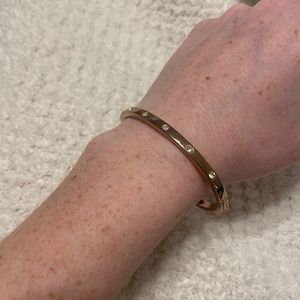 Rose Gold Fossil Bangle Bracelet